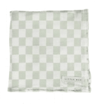 Little Mae & Co Leaf Green & White Checkered Stretch SwaddleEveretts Place