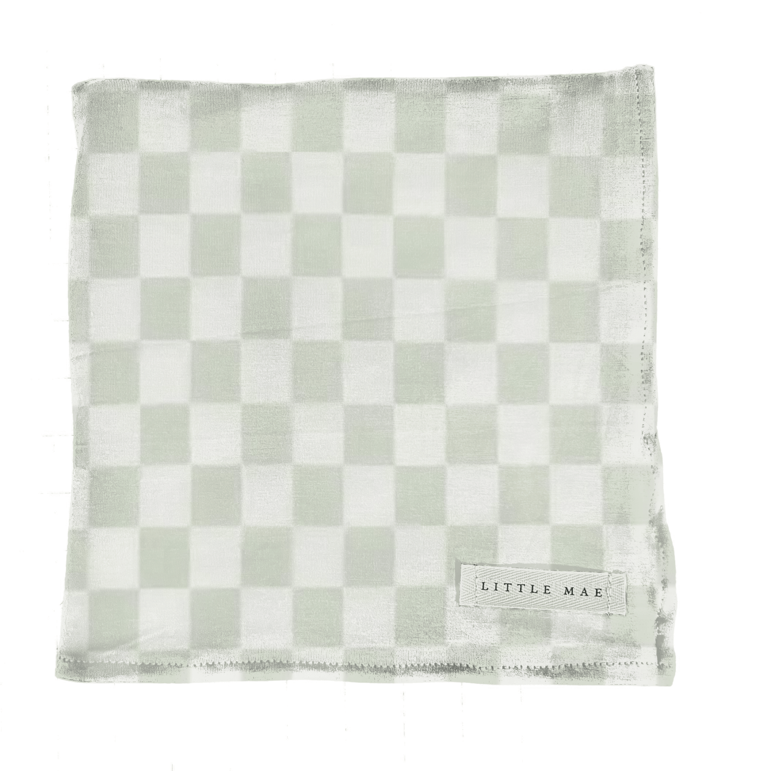Little Mae & Co Leaf Green & White Checkered Stretch SwaddleEveretts Place