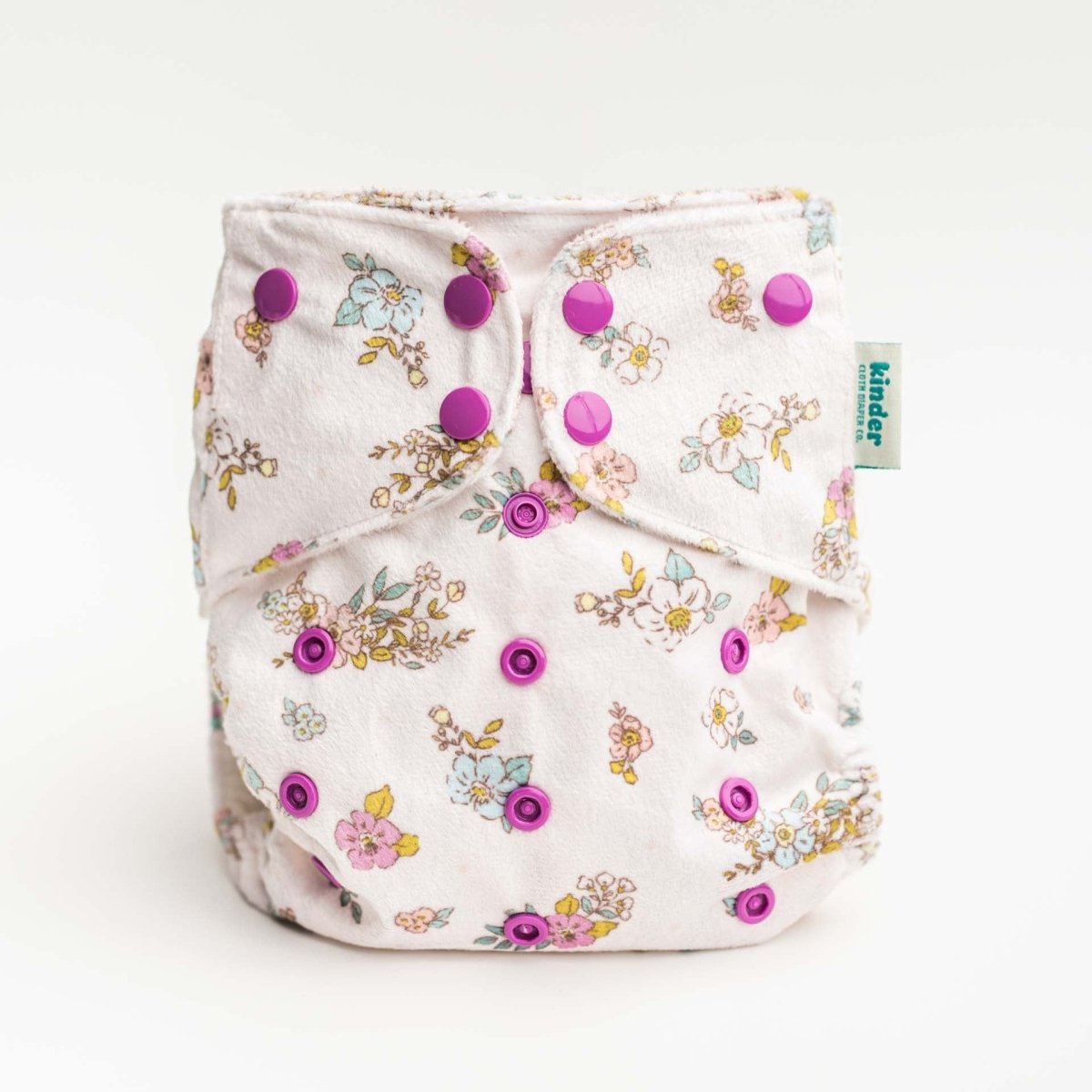 Kinder Cloth Diaper Co. Minky Fleece Cloth Diaper - Patterned Lounger with Wicking Jersey - Everetts Place Boutique - 