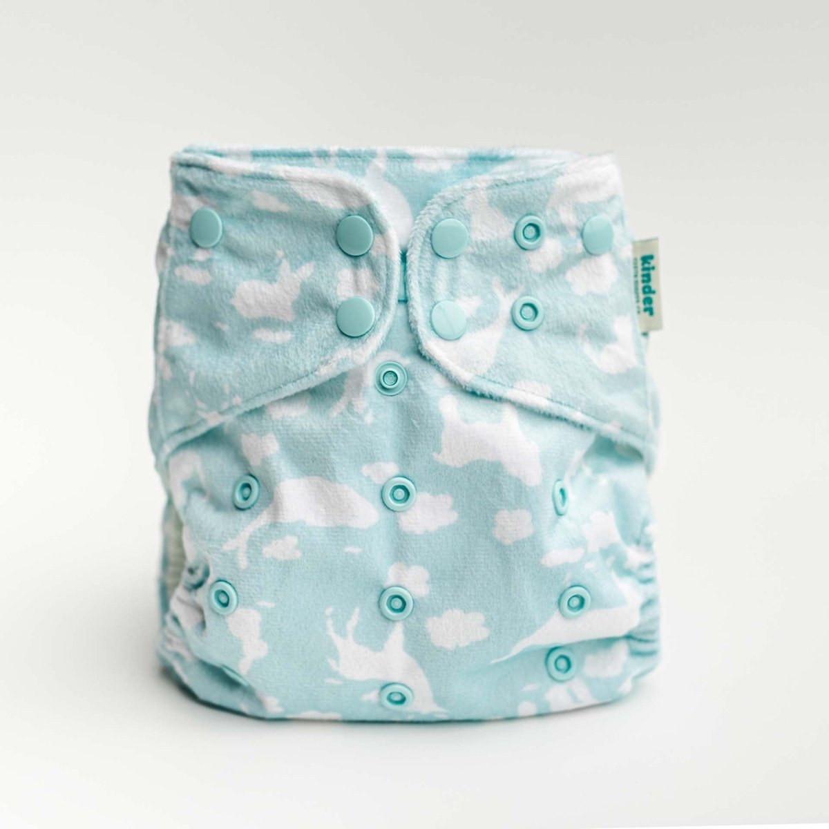 Kinder Cloth Diaper Co. Minky Fleece Cloth Diaper - Patterned Lounger with Wicking Jersey - Everetts Place Boutique - 