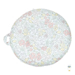Goosewaddle® | Newborn Baby Blankets Toys Teethers Bibs & More Lemon Aqua Glass Floor Cushion with Kid-Friendly Design for Comfortable Play - Baby & Toddler Round Floor Pillow