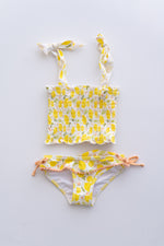 DREAM BIG LITTLE CO LEMON BLOSSOMS DREAM SMOCKED TANKINI TWO PIECE SWIM SUITEveretts Place