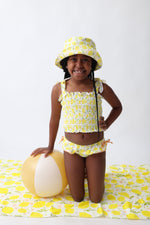 DREAM BIG LITTLE CO LEMON BLOSSOMS DREAM SMOCKED TANKINI TWO PIECE SWIM SUITEveretts Place