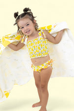 DREAM BIG LITTLE CO LEMON BLOSSOMS DREAM SMOCKED TANKINI TWO PIECE SWIM SUITEveretts Place
