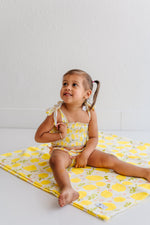 DREAM BIG LITTLE CO LEMON BLOSSOMS DREAM SMOCKED TANKINI TWO PIECE SWIM SUITEveretts Place