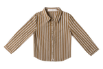 Leo Stripe Shirt - Mustard by Shop Cottier