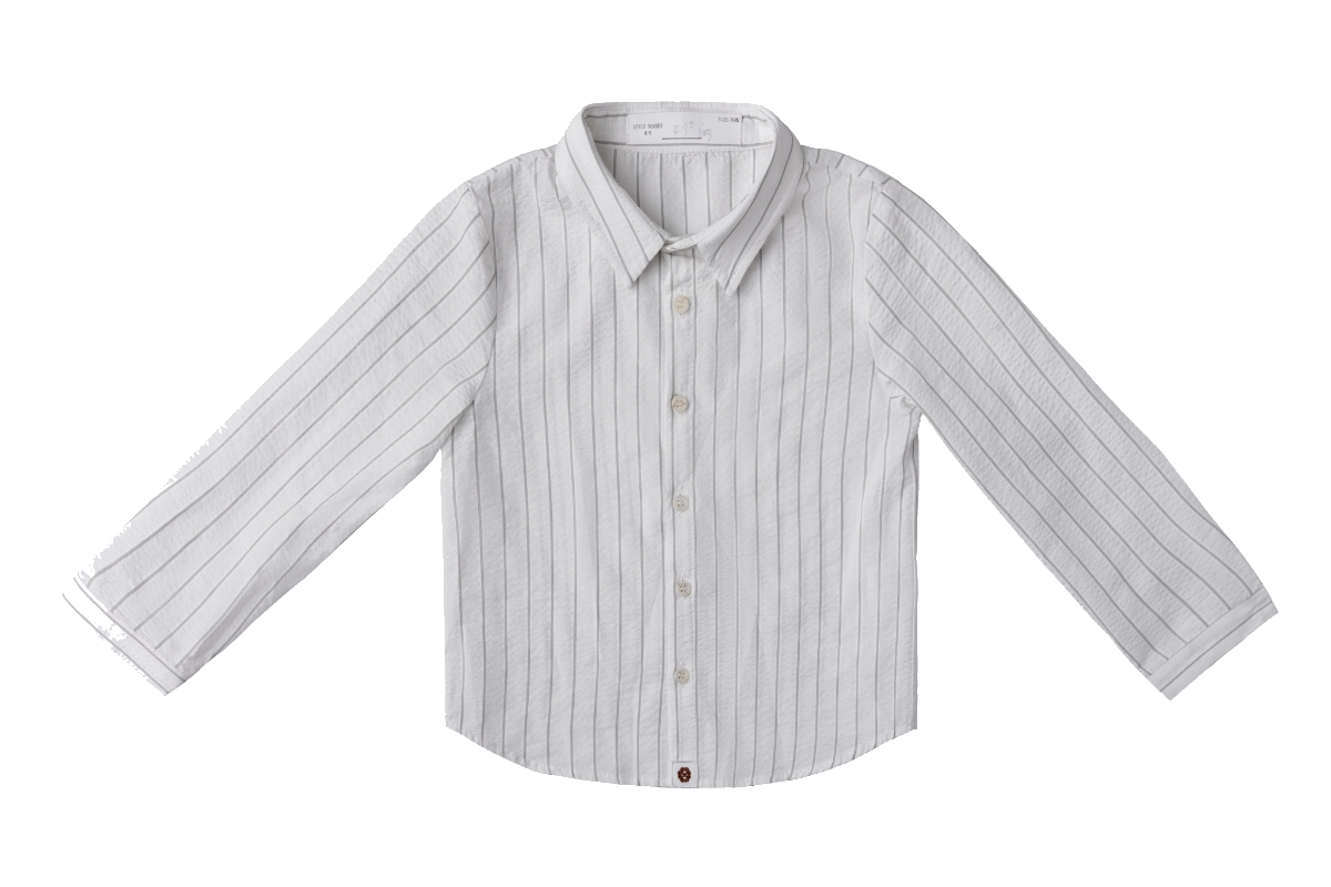 Leo Stripe Shirt - White by Shop Cottier (view 1 of 4)