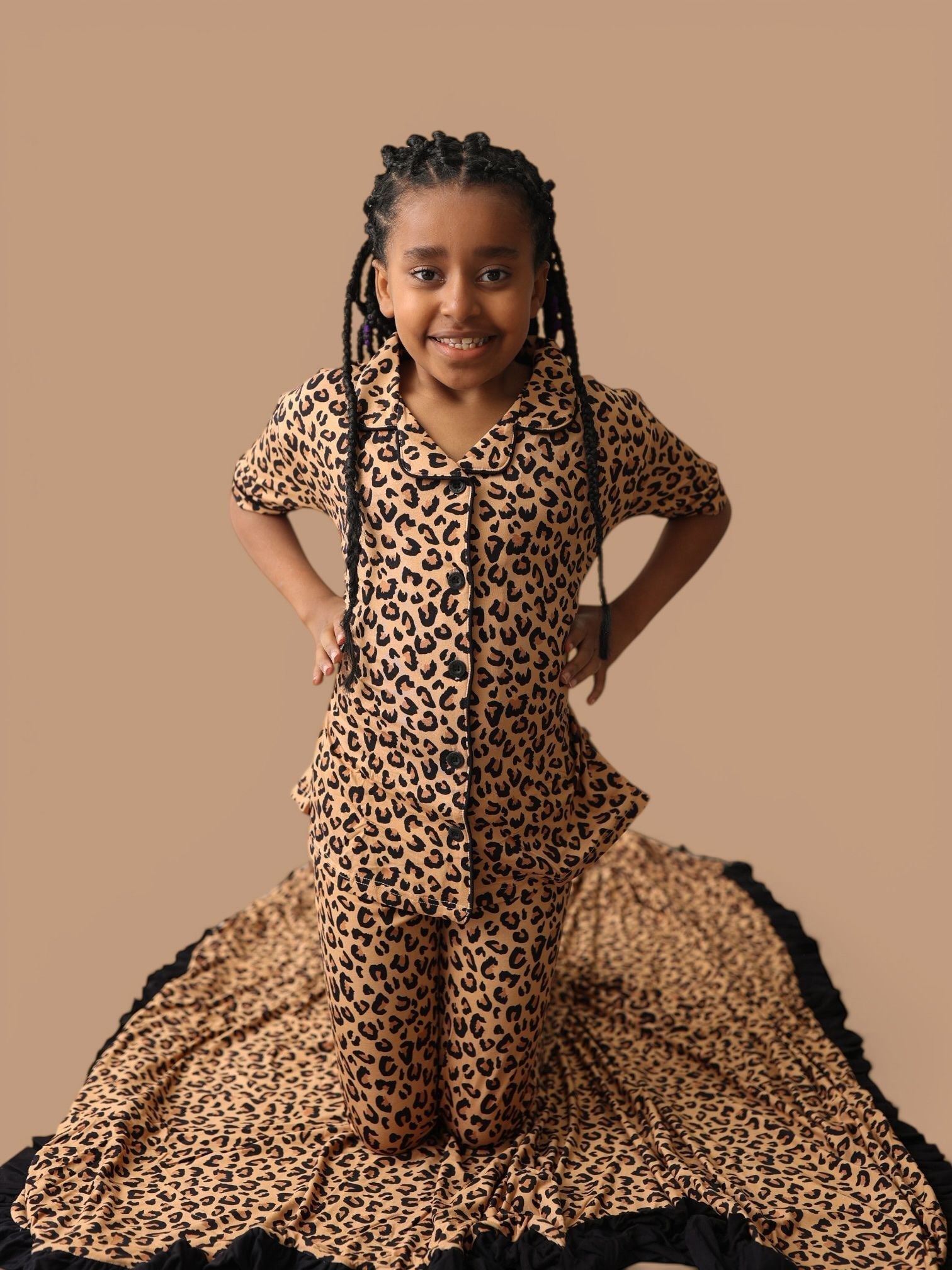 DREAM BIG LITTLE CO LEOPARD DREAM GIRL'S FLARE SETEveretts Place