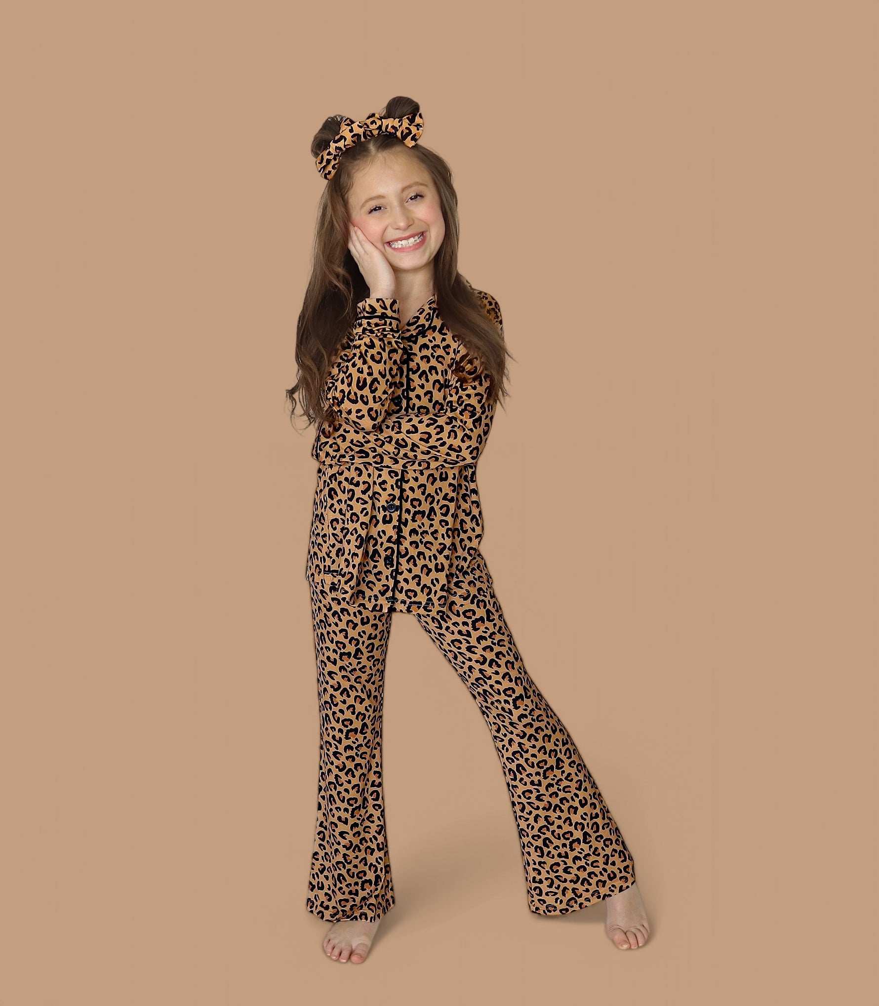 DREAM BIG LITTLE CO LEOPARD DREAM GIRL'S FLARE SETEveretts Place