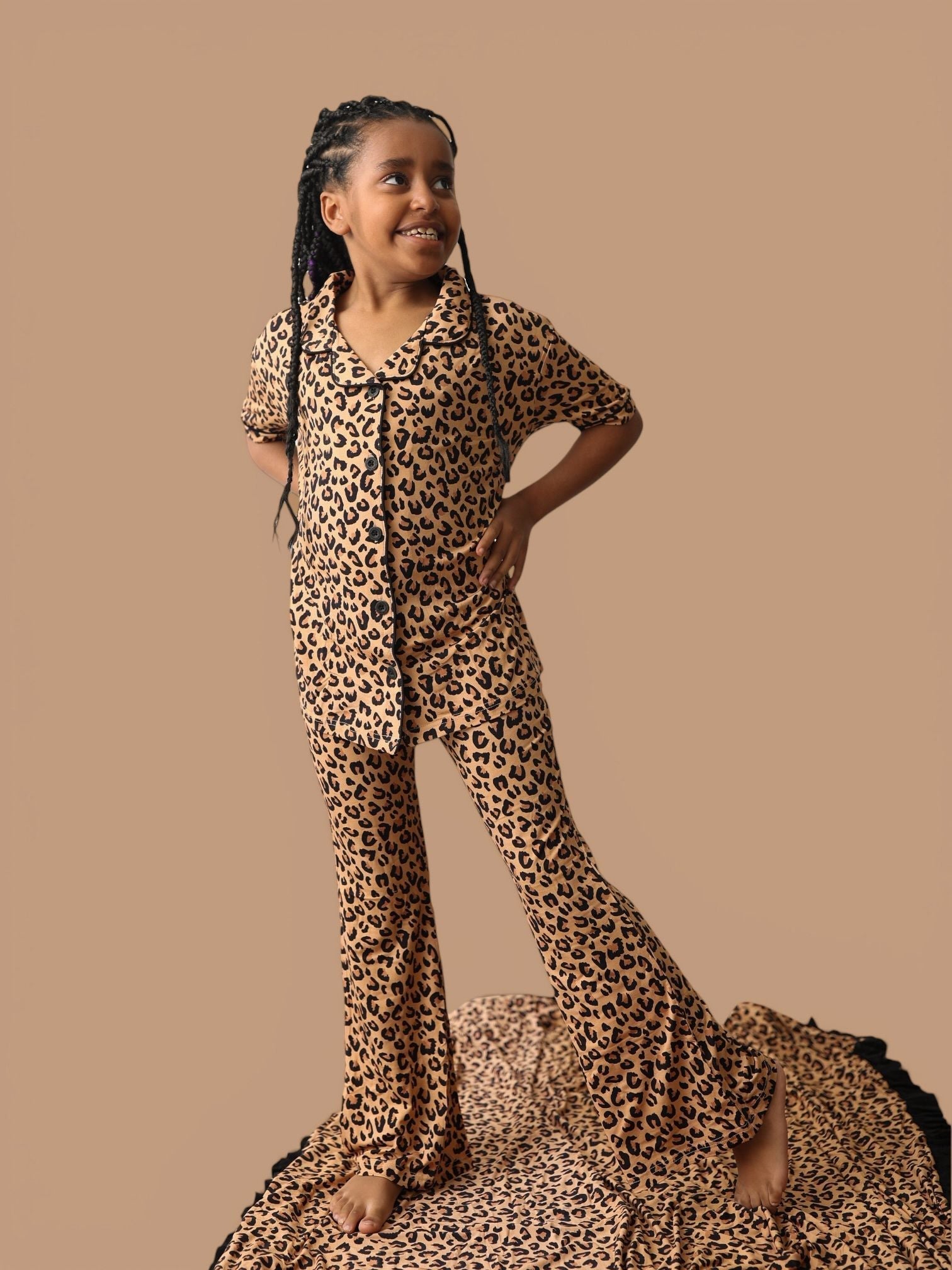 DREAM BIG LITTLE CO LEOPARD DREAM GIRL'S FLARE SETEveretts Place