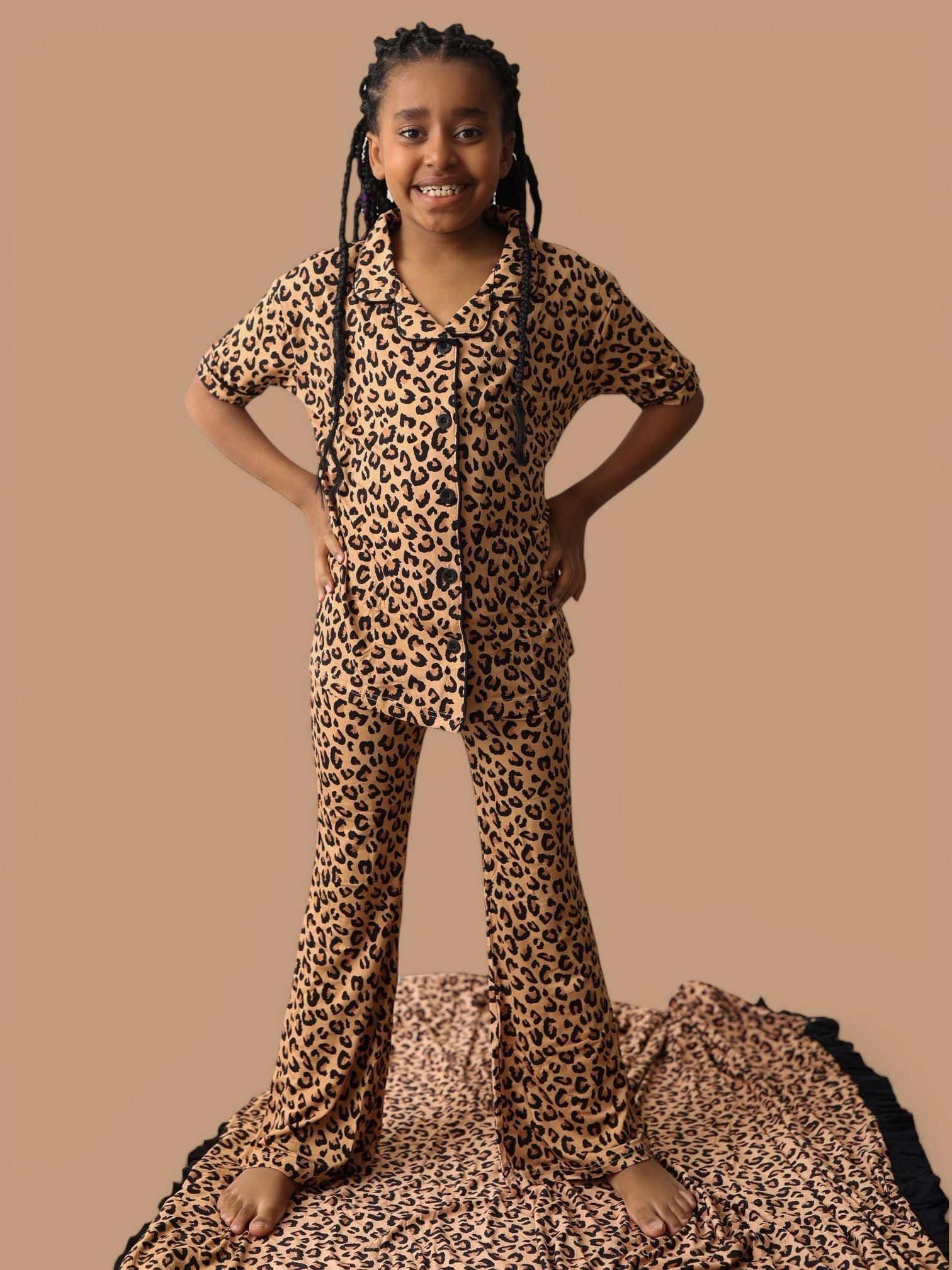 DREAM BIG LITTLE CO LEOPARD DREAM GIRL'S FLARE SETEveretts Place