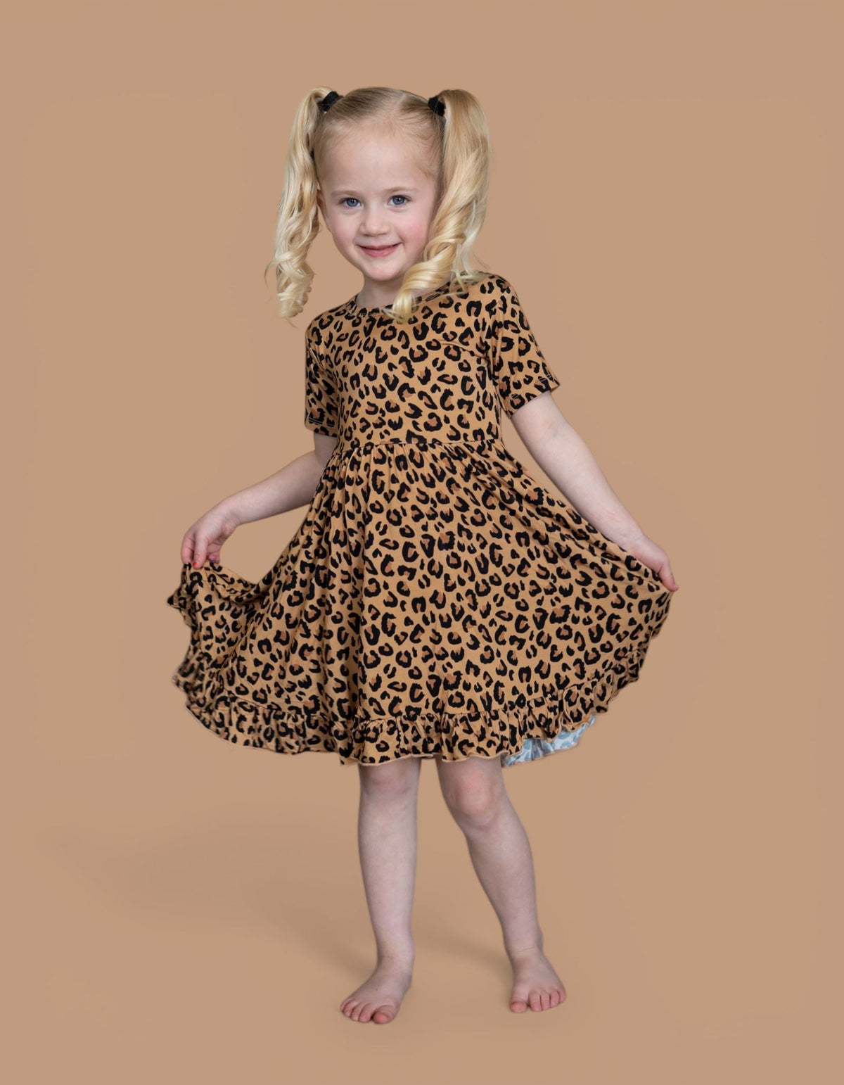 DREAM BIG LITTLE CO Leopard Dream Ruffle Dress For Baby And Toddler ClothingEveretts Place