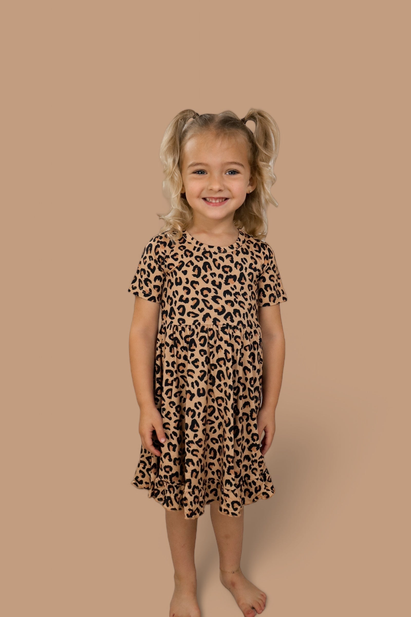 DREAM BIG LITTLE CO Leopard Dream Ruffle Dress For Baby And Toddler ClothingEveretts Place