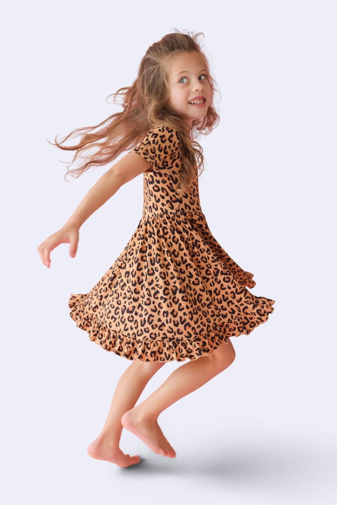 DREAM BIG LITTLE CO Leopard Dream Ruffle Dress For Baby And Toddler ClothingEveretts Place