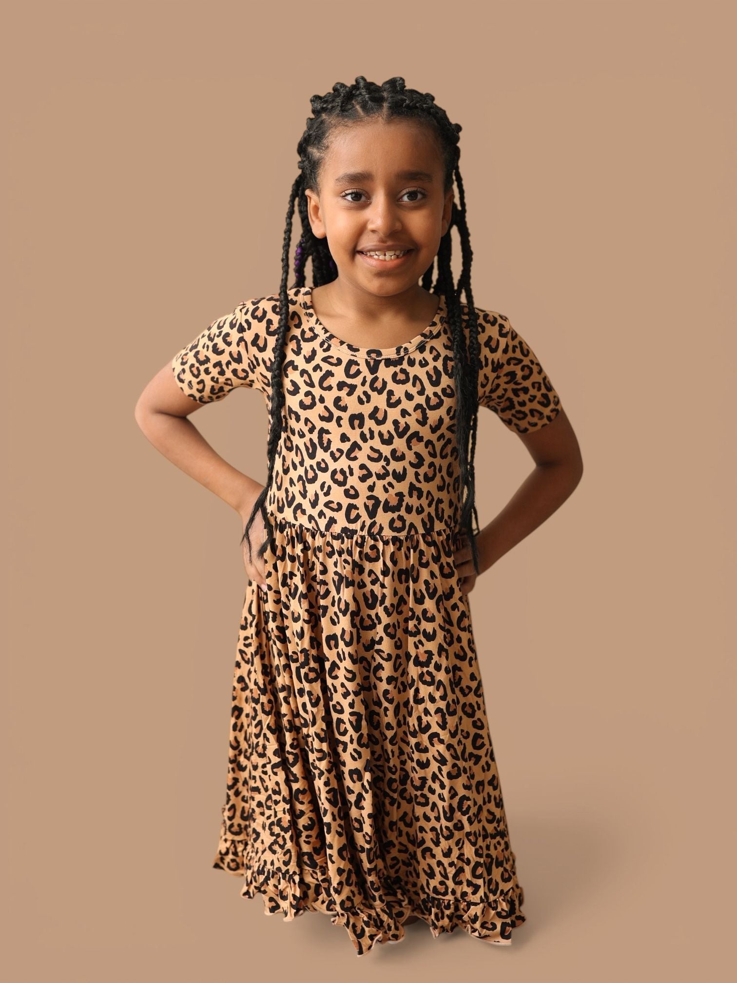 DREAM BIG LITTLE CO Leopard Dream Ruffle Dress For Baby And Toddler ClothingEveretts Place