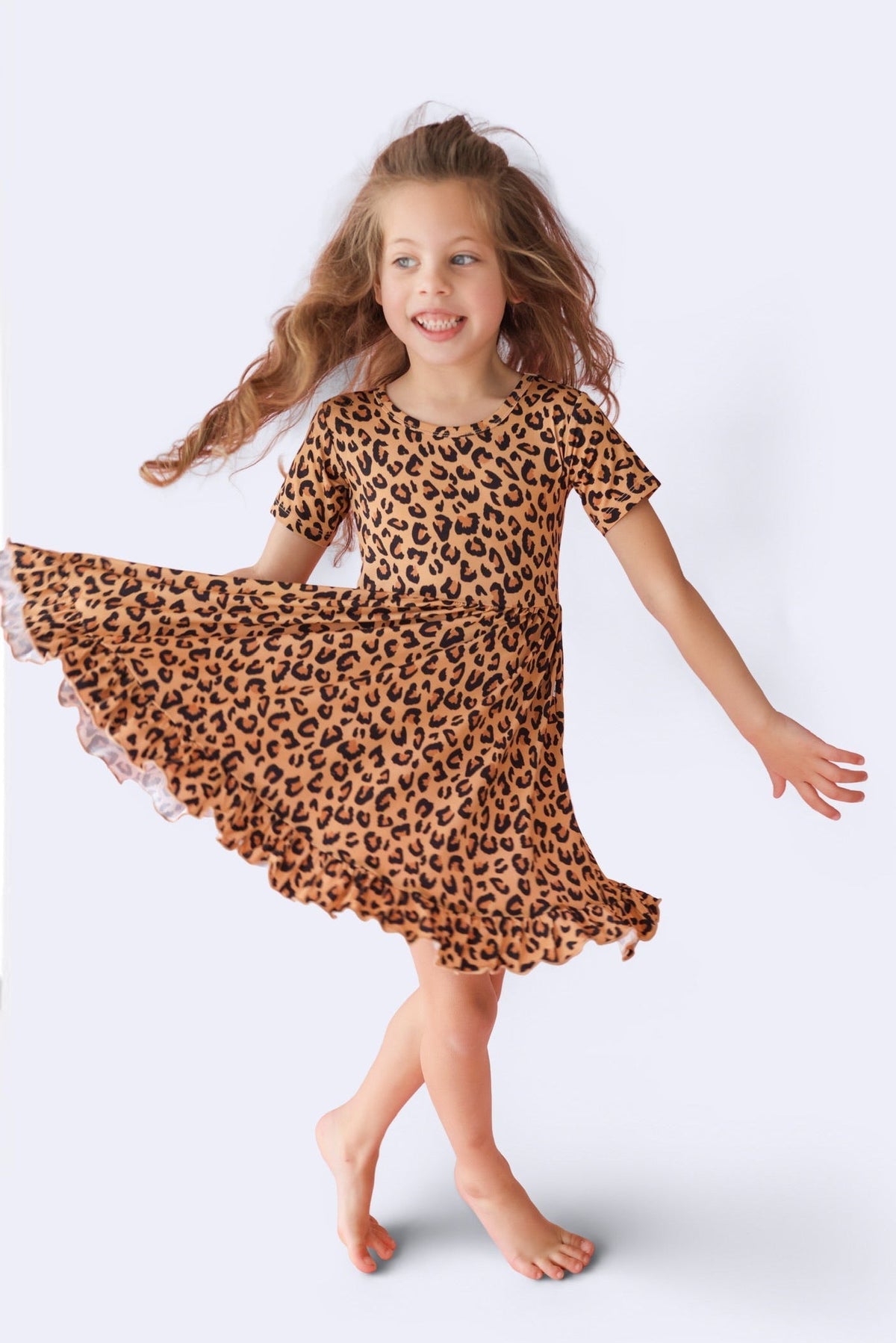 DREAM BIG LITTLE CO Leopard Dream Ruffle Dress For Baby And Toddler ClothingEveretts Place
