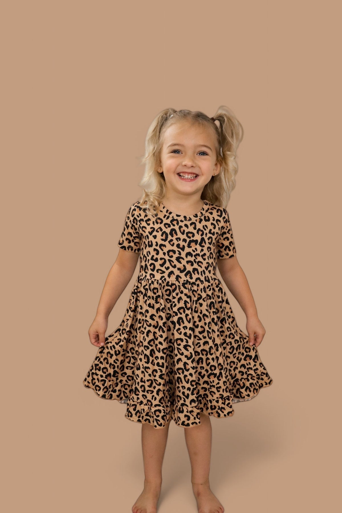 DREAM BIG LITTLE CO Leopard Dream Ruffle Dress For Baby And Toddler ClothingEveretts Place