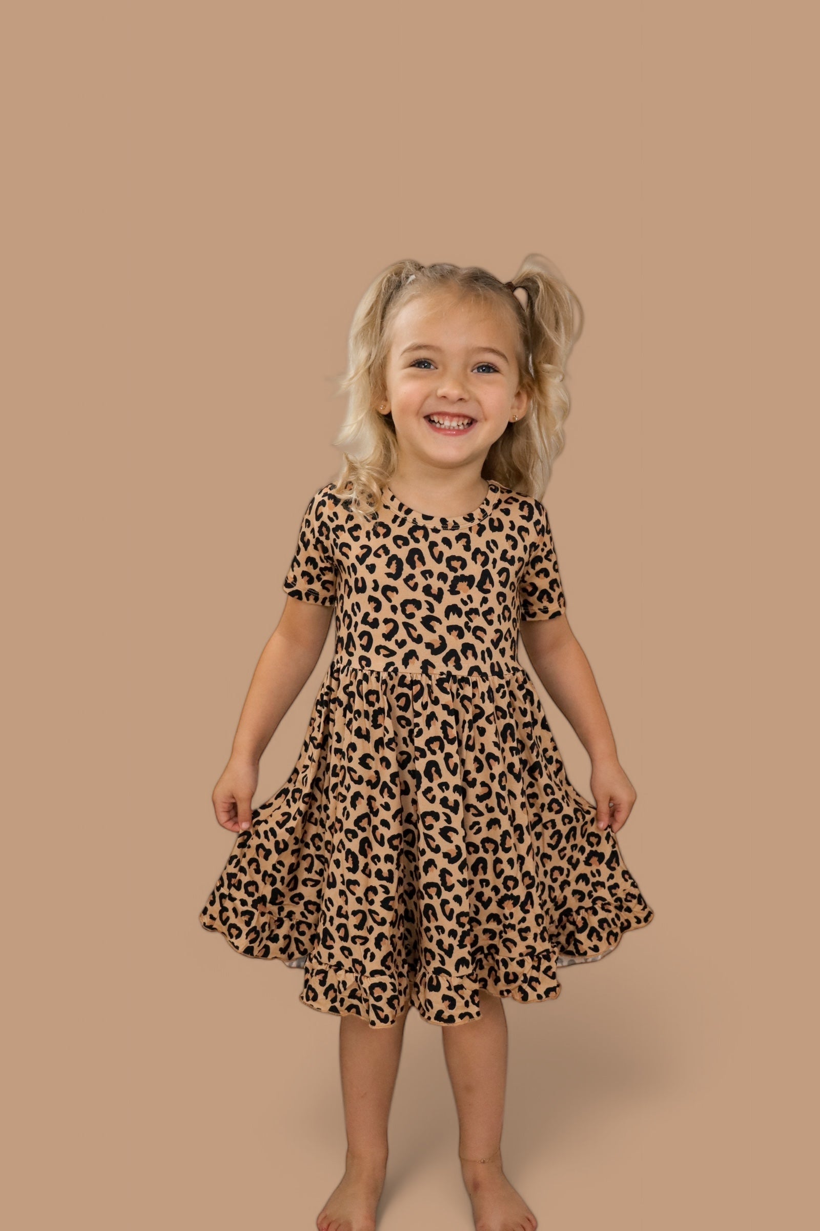 DREAM BIG LITTLE CO Leopard Dream Ruffle Dress For Baby And Toddler ClothingEveretts Place