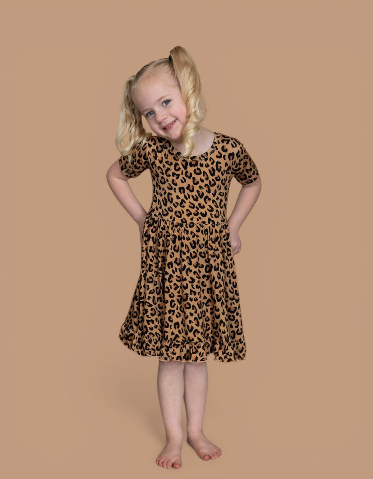 DREAM BIG LITTLE CO Leopard Dream Ruffle Dress For Baby And Toddler ClothingEveretts Place