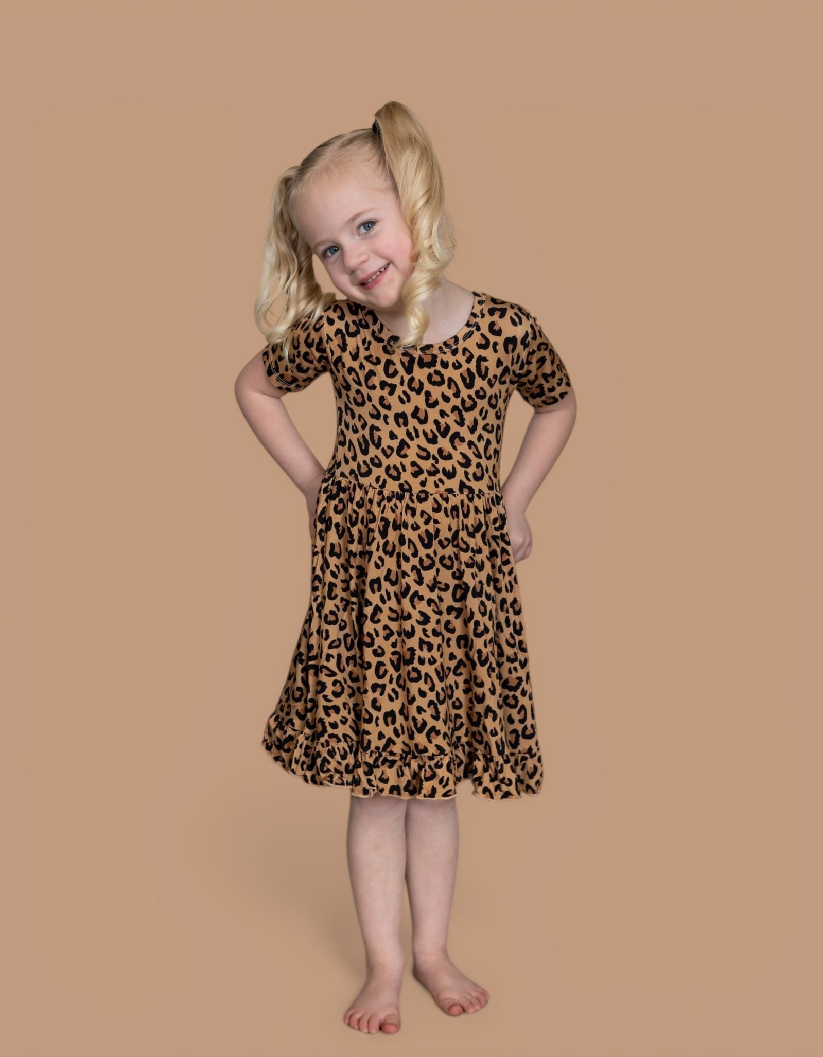 DREAM BIG LITTLE CO Leopard Dream Ruffle Dress For Baby And Toddler ClothingEveretts Place