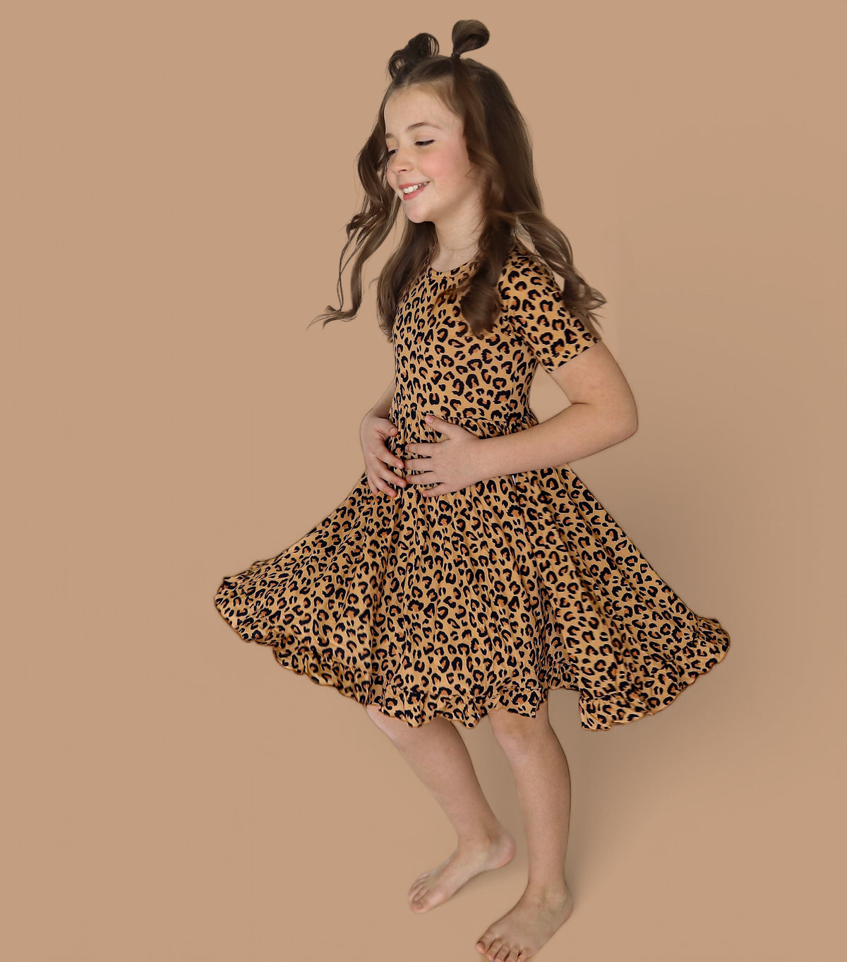 DREAM BIG LITTLE CO Leopard Dream Ruffle Dress For Baby And Toddler ClothingEveretts Place