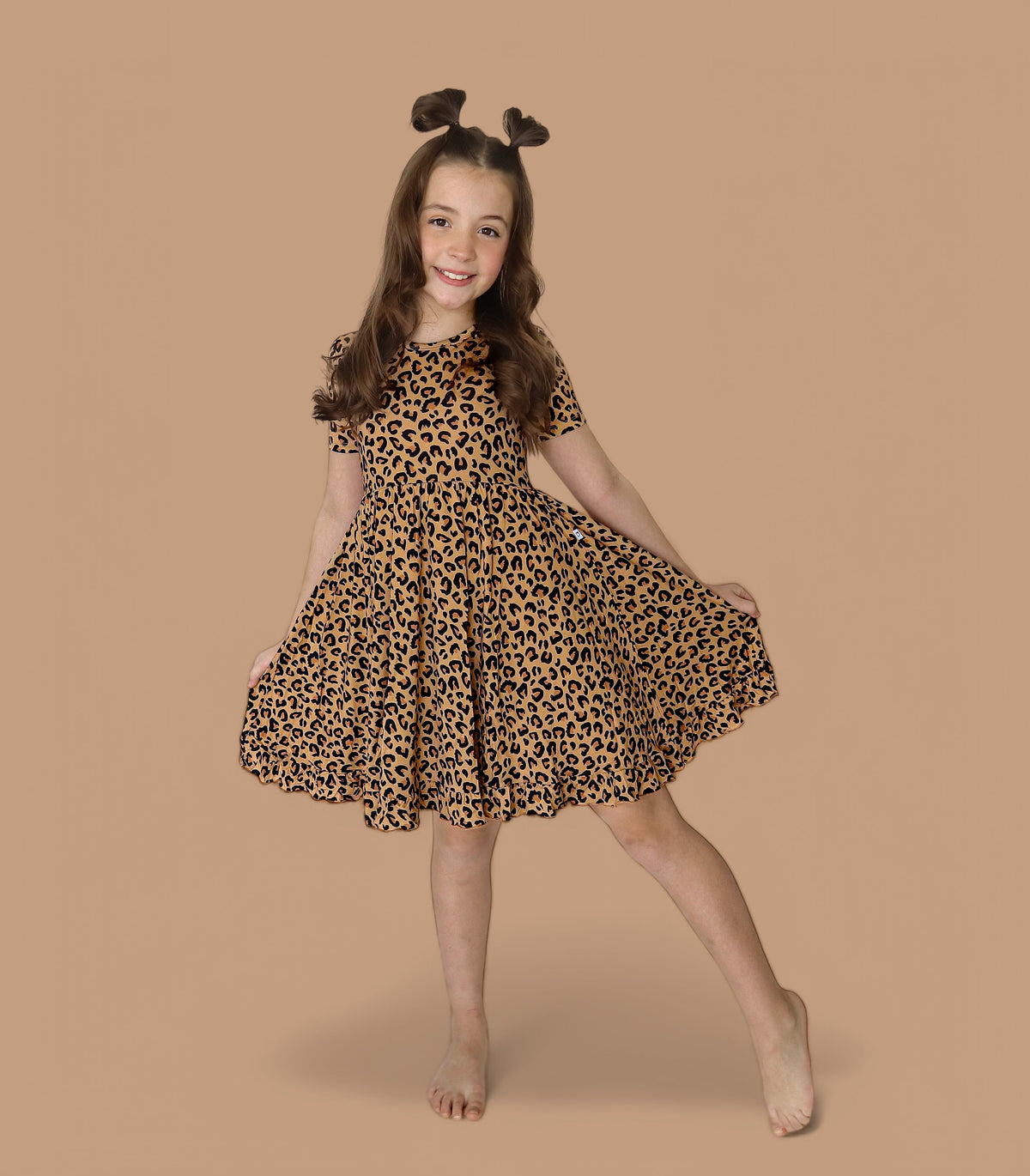 DREAM BIG LITTLE CO Leopard Dream Ruffle Dress For Baby And Toddler ClothingEveretts Place