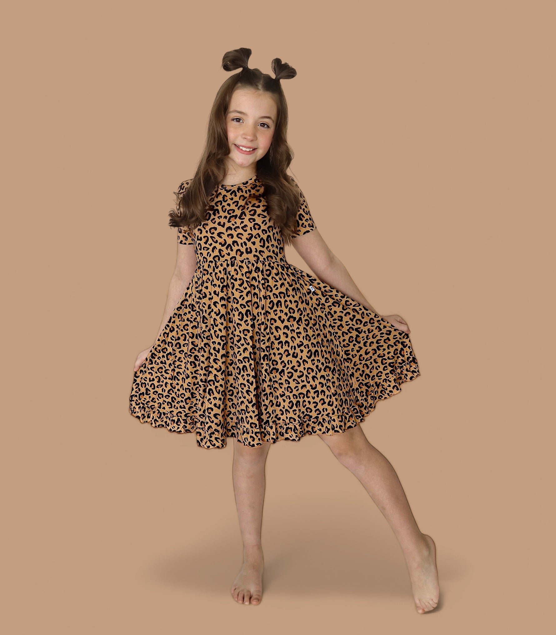 DREAM BIG LITTLE CO Leopard Dream Ruffle Dress For Baby And Toddler ClothingEveretts Place