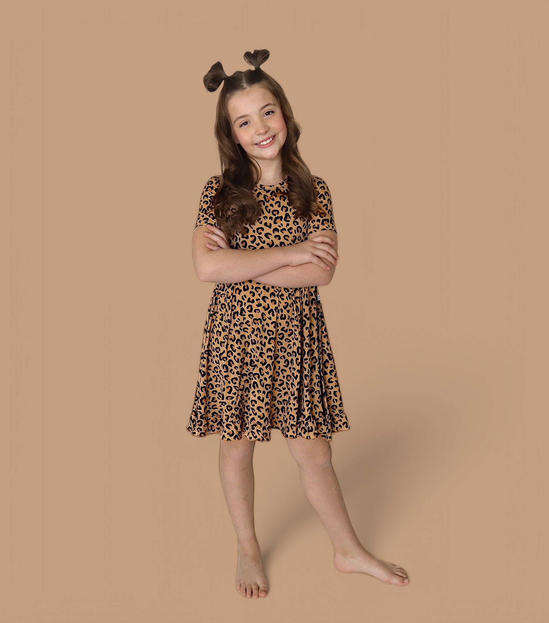 DREAM BIG LITTLE CO Leopard Dream Ruffle Dress For Baby And Toddler ClothingEveretts Place