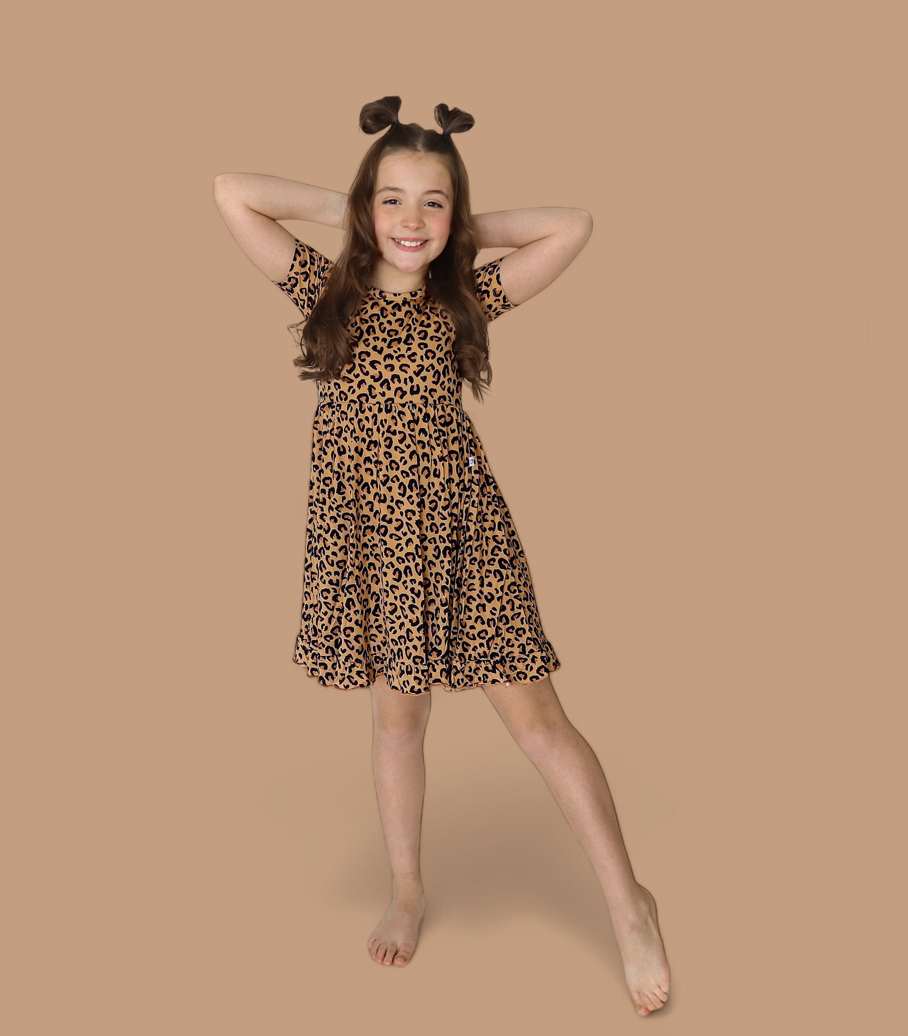 DREAM BIG LITTLE CO Leopard Dream Ruffle Dress For Baby And Toddler ClothingEveretts Place