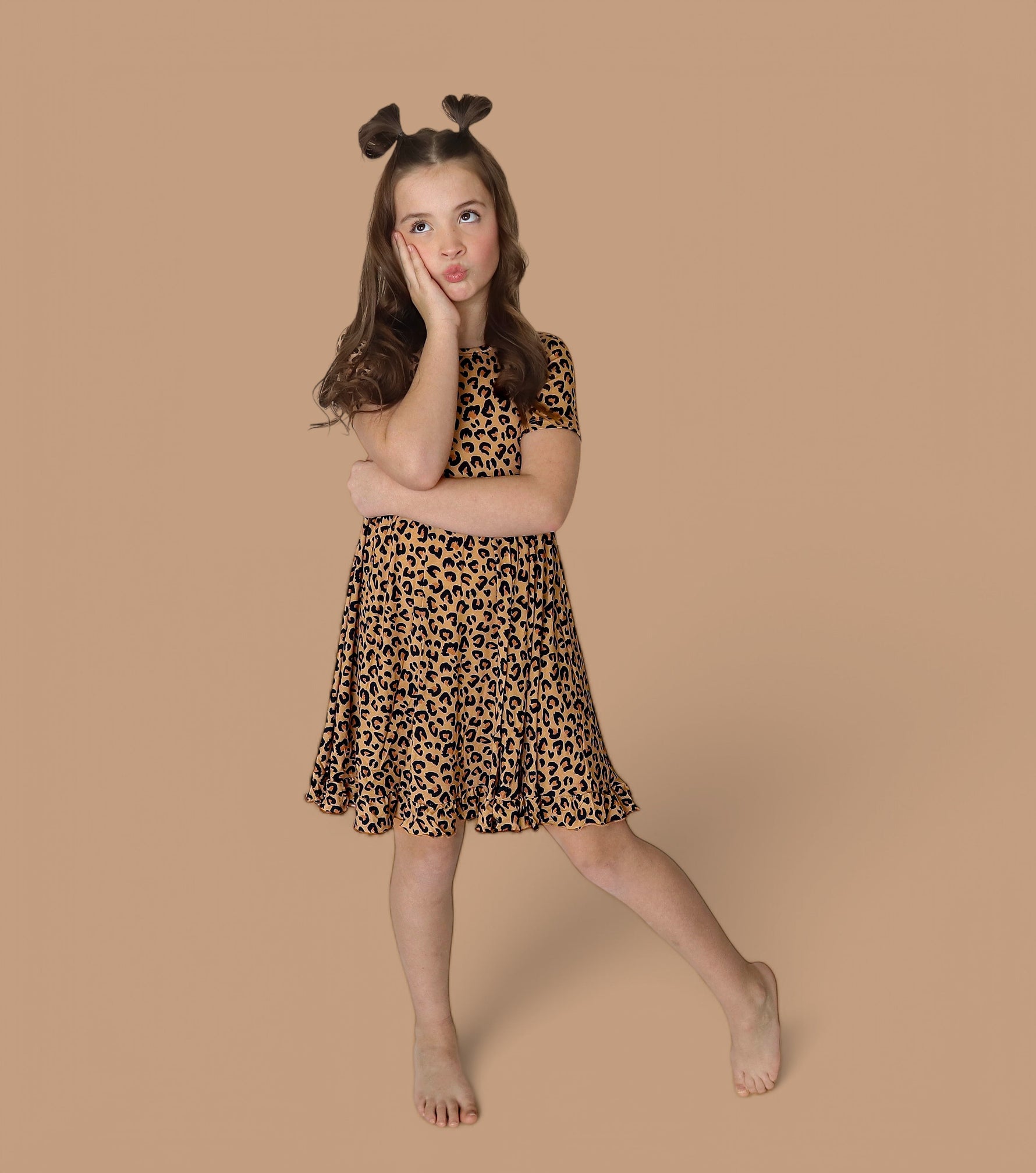 DREAM BIG LITTLE CO Leopard Dream Ruffle Dress For Baby And Toddler ClothingEveretts Place