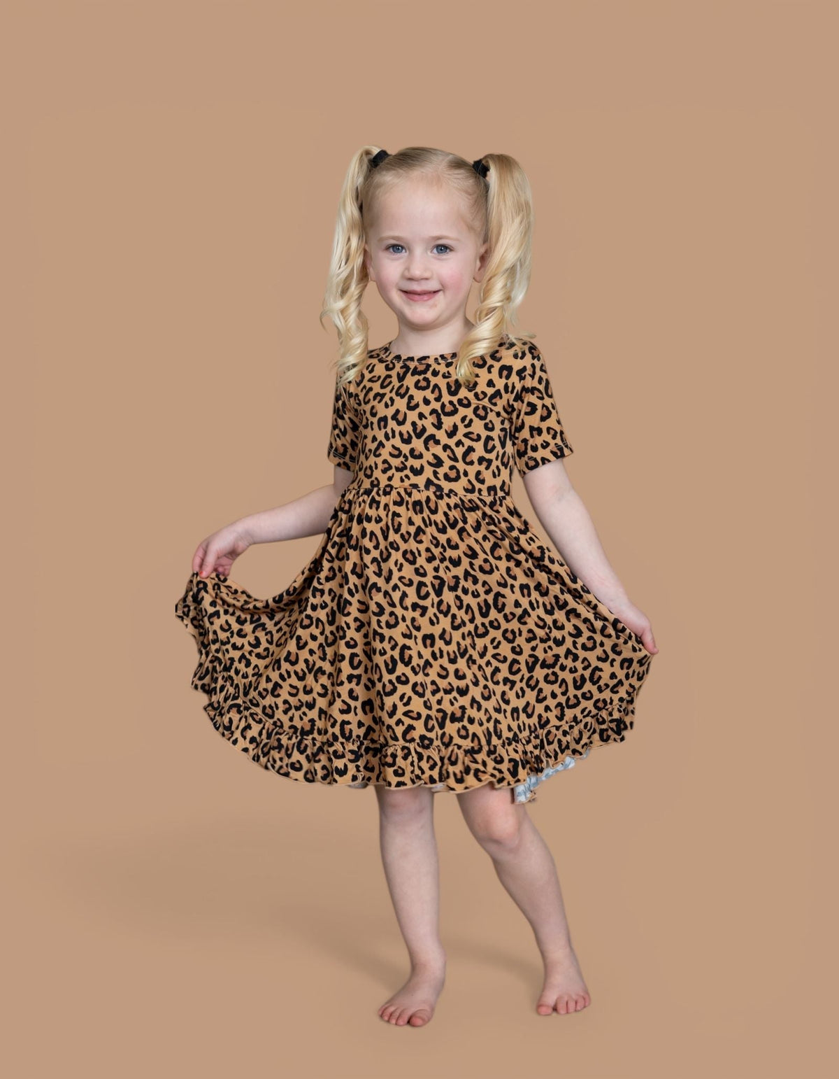 DREAM BIG LITTLE CO Leopard Dream Ruffle Dress For Baby And Toddler ClothingEveretts Place