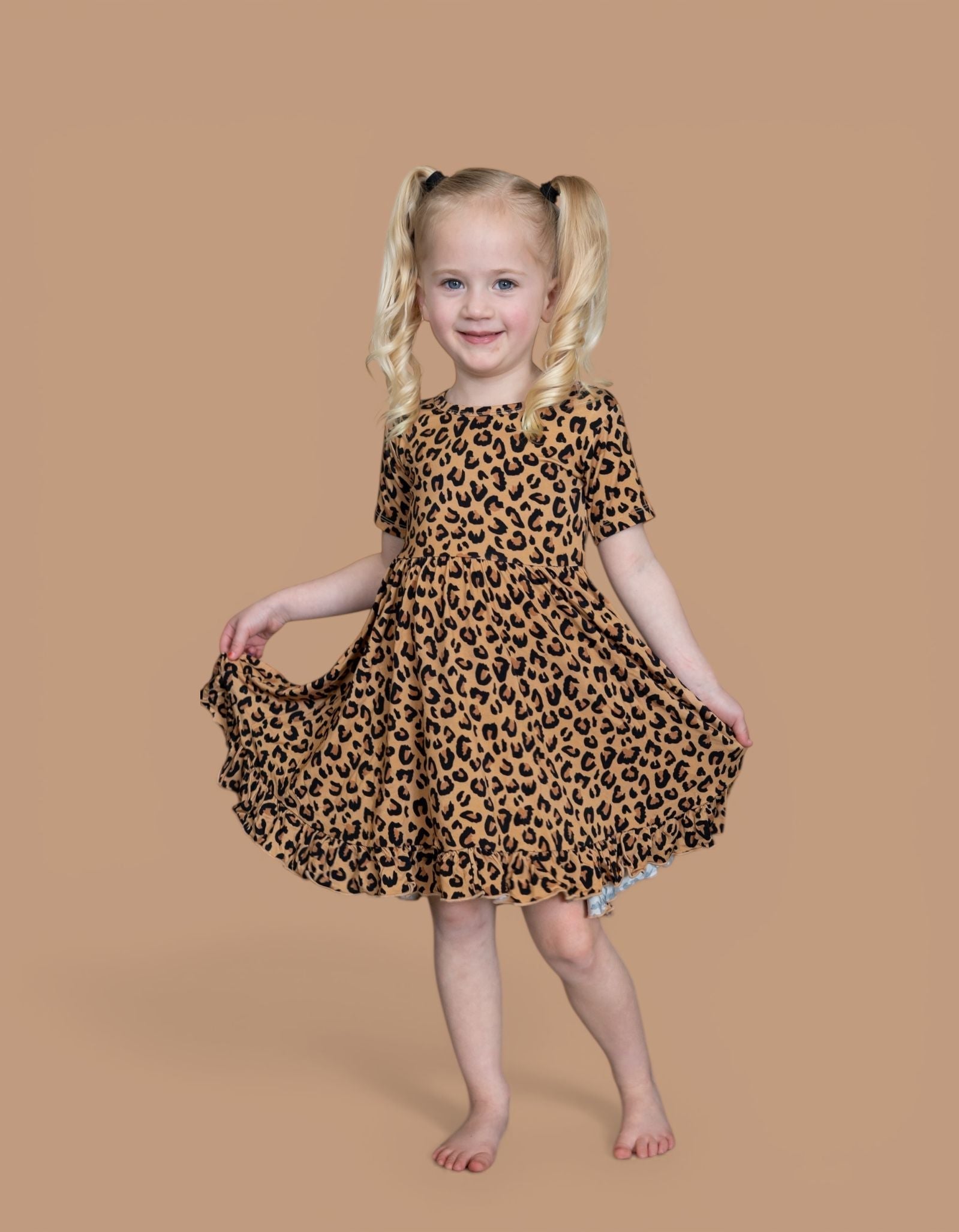 DREAM BIG LITTLE CO Leopard Dream Ruffle Dress For Baby And Toddler ClothingEveretts Place