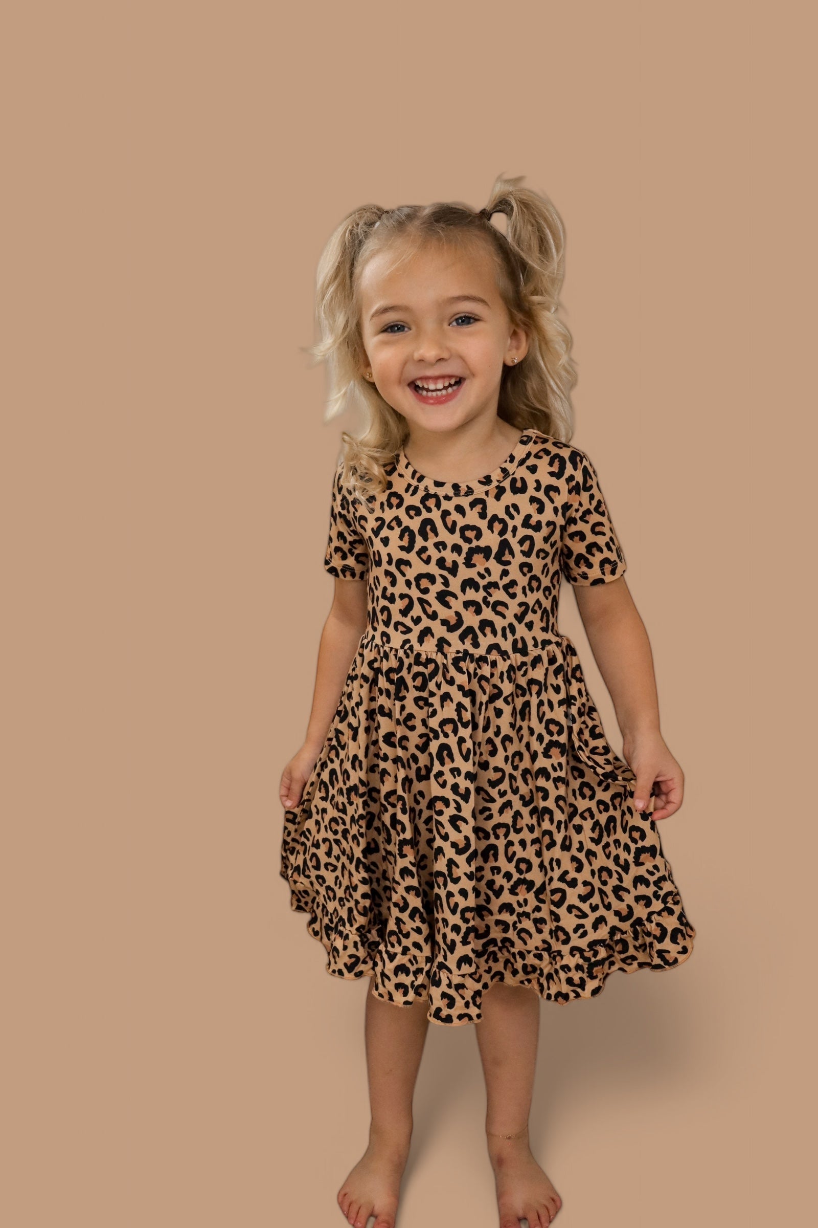 DREAM BIG LITTLE CO Leopard Dream Ruffle Dress For Baby And Toddler ClothingEveretts Place
