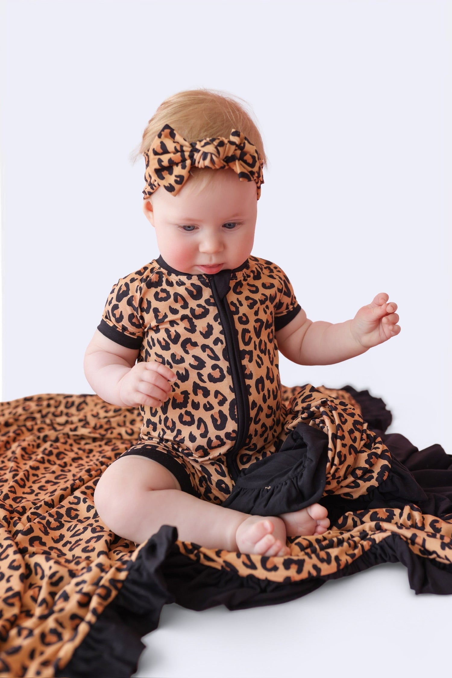 DREAM BIG LITTLE CO Leopard Dream Shortie Baby Romper Born To Be Wild Playtime ReadyEveretts Place