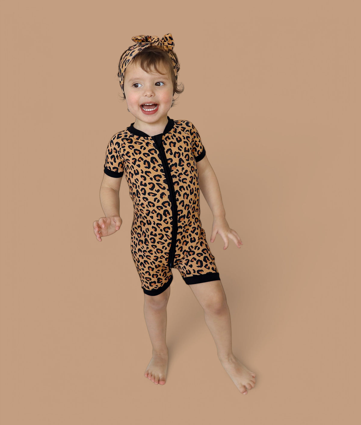 DREAM BIG LITTLE CO Leopard Dream Shortie Baby Romper Born To Be Wild Playtime ReadyEveretts Place