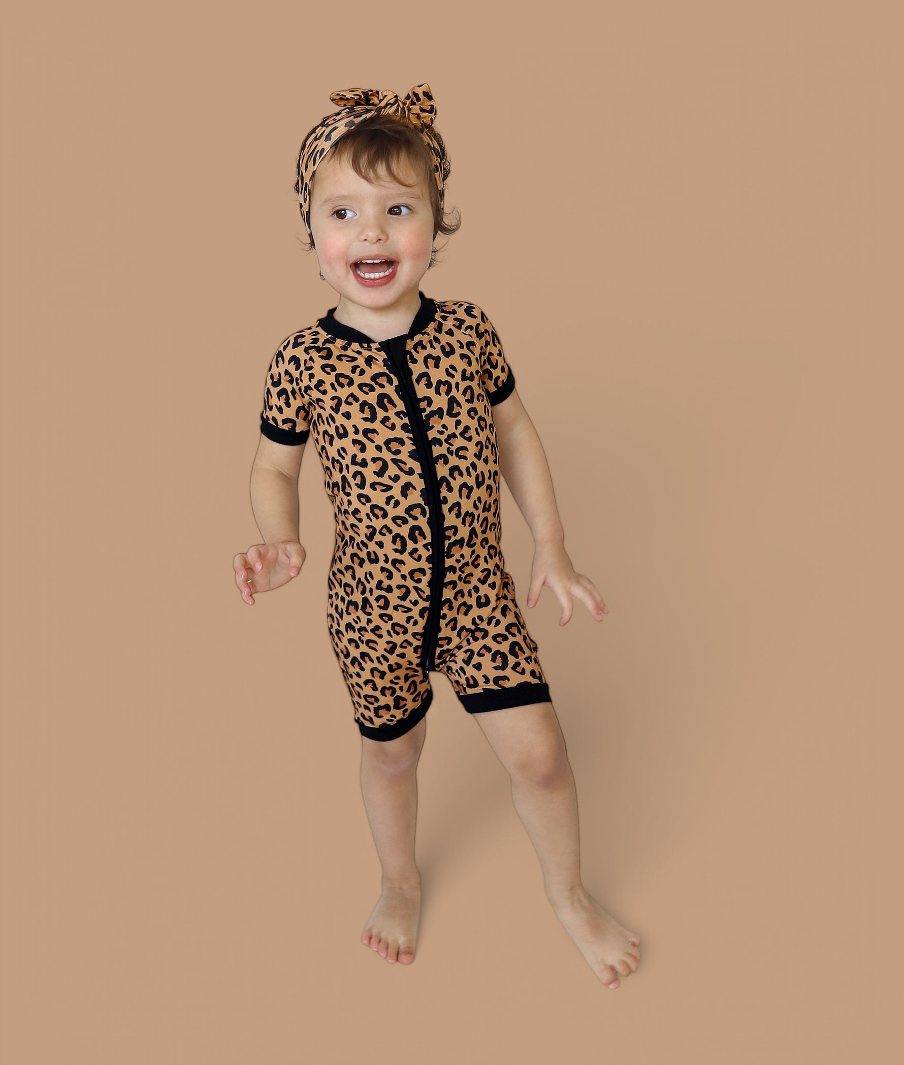 DREAM BIG LITTLE CO Leopard Dream Shortie Baby Romper Born To Be Wild Playtime ReadyEveretts Place