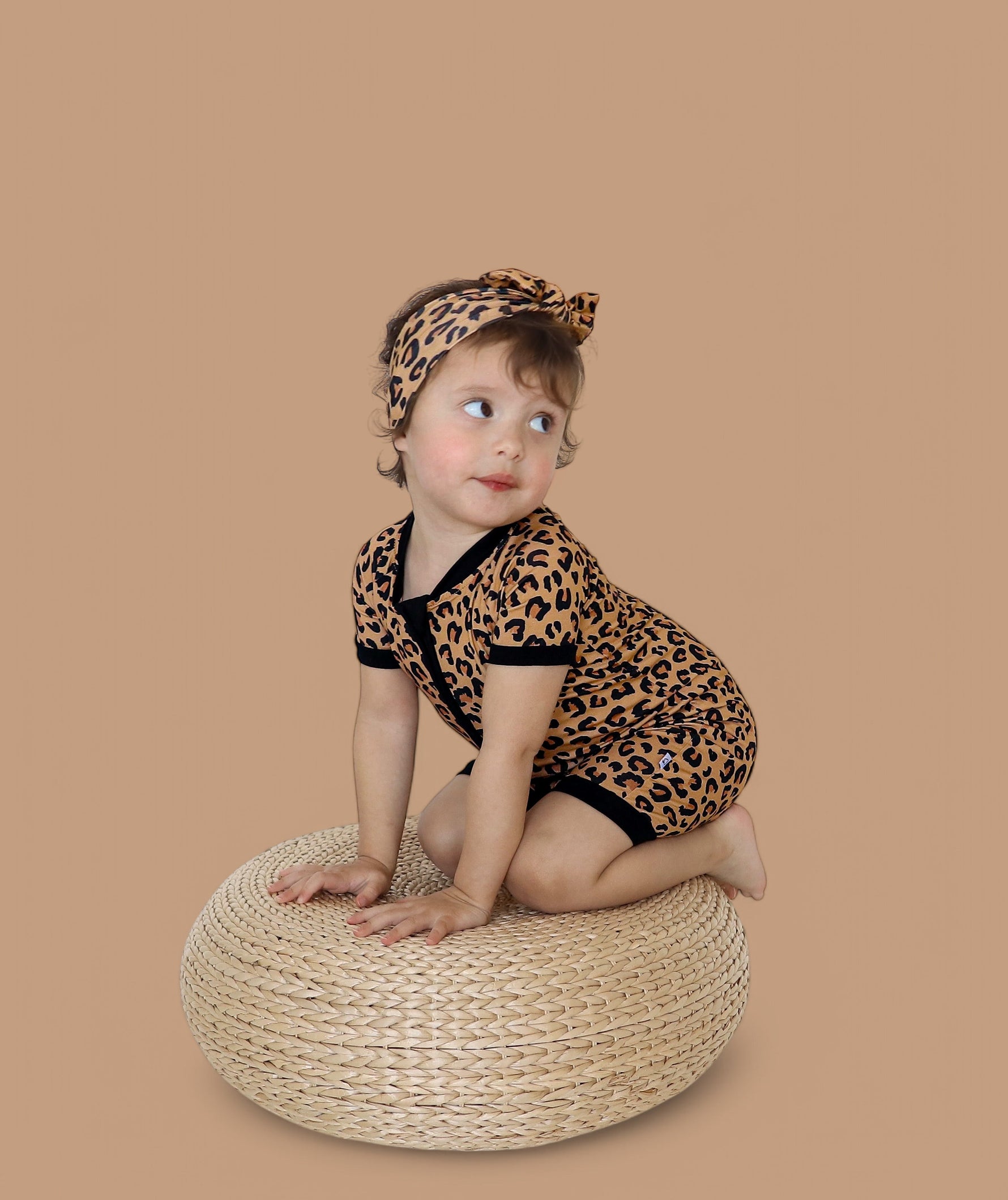 DREAM BIG LITTLE CO Leopard Dream Shortie Baby Romper Born To Be Wild Playtime ReadyEveretts Place