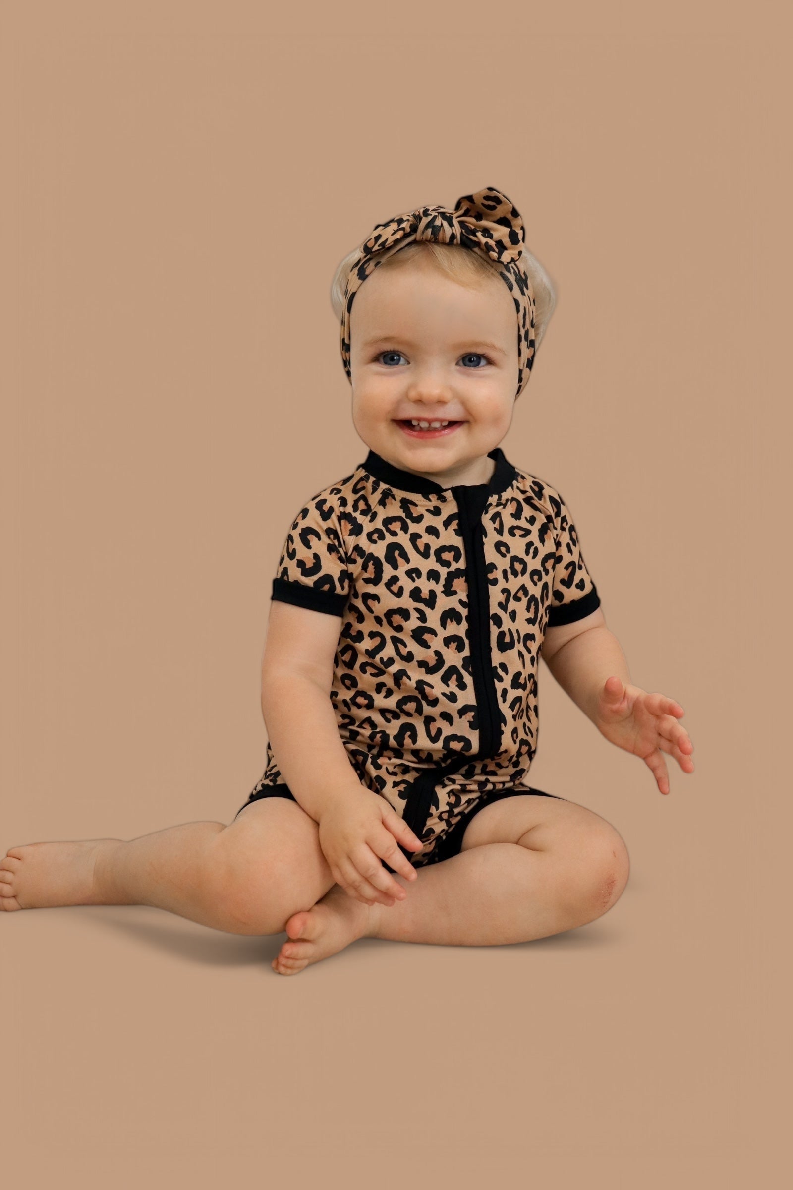 DREAM BIG LITTLE CO Leopard Dream Shortie Baby Romper Born To Be Wild Playtime ReadyEveretts Place