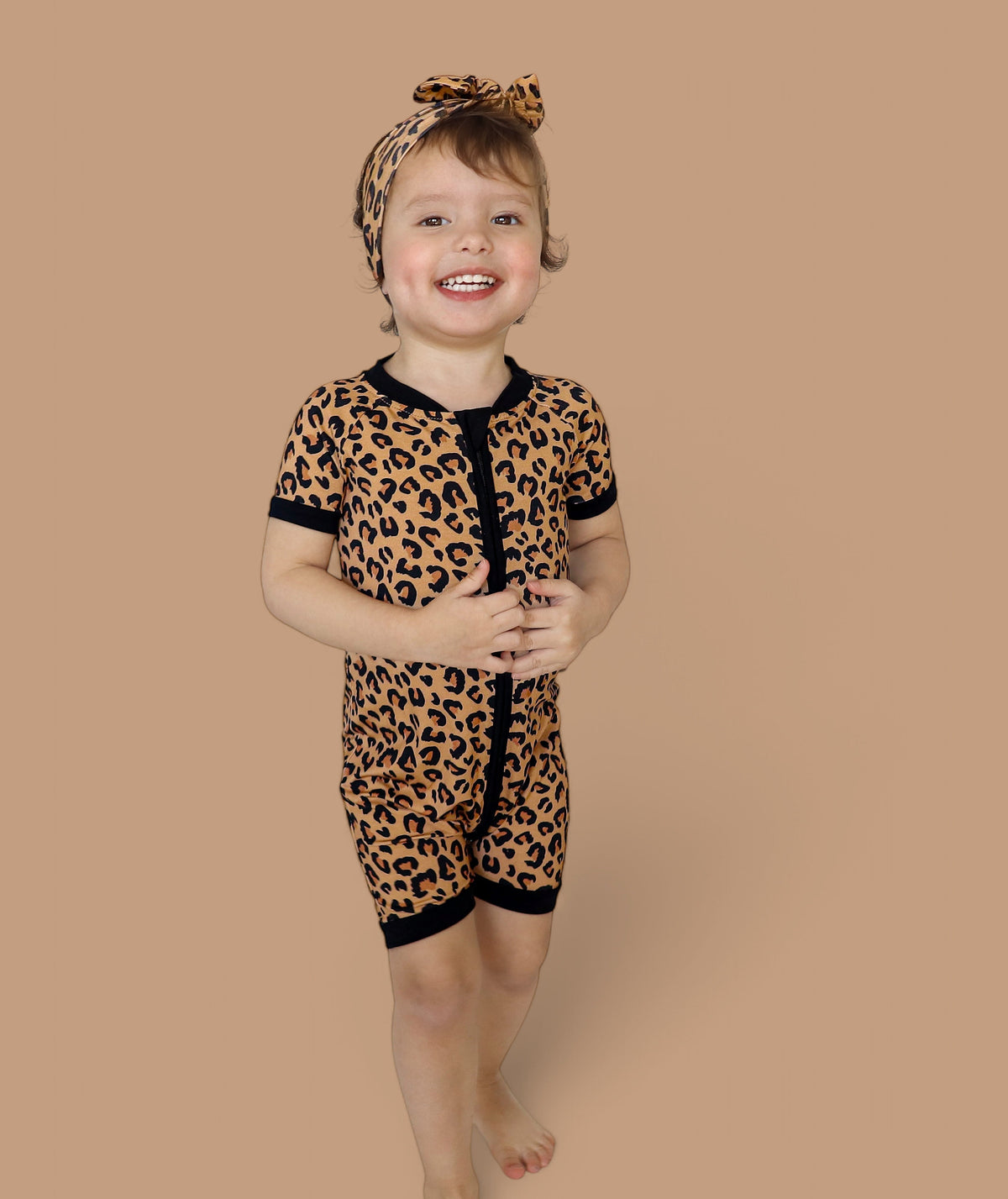 DREAM BIG LITTLE CO Leopard Dream Shortie Baby Romper Born To Be Wild Playtime ReadyEveretts Place