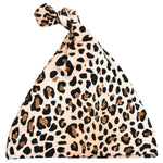 Three Little Tots Leopard Knotted Hat - old design - 