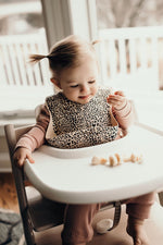 Three Little Tots Leopard Silicone Baby Bib - 