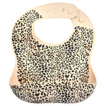 Three Little Tots Leopard Silicone Baby Bib - 