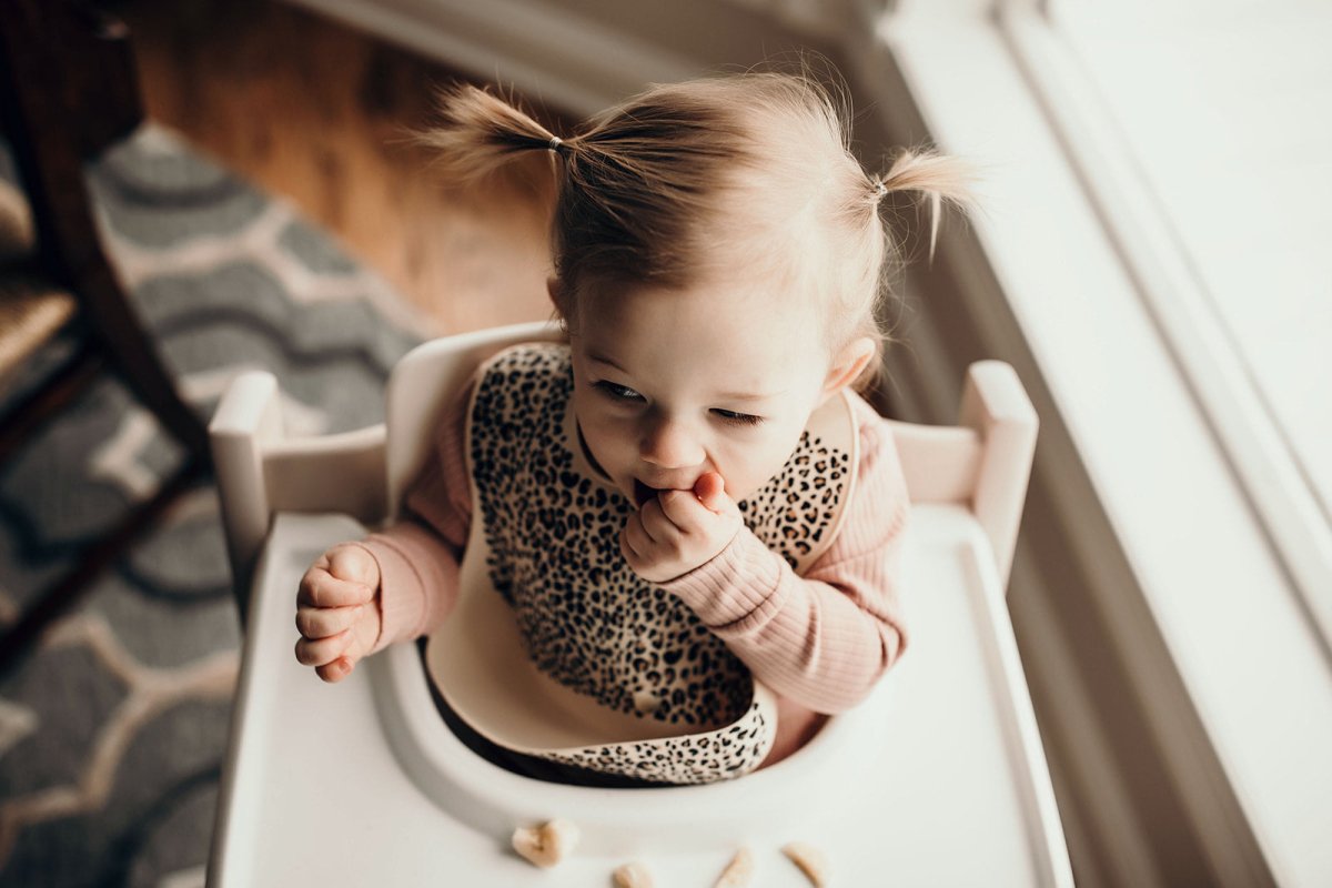 Three Little Tots Leopard Silicone Baby Bib - 