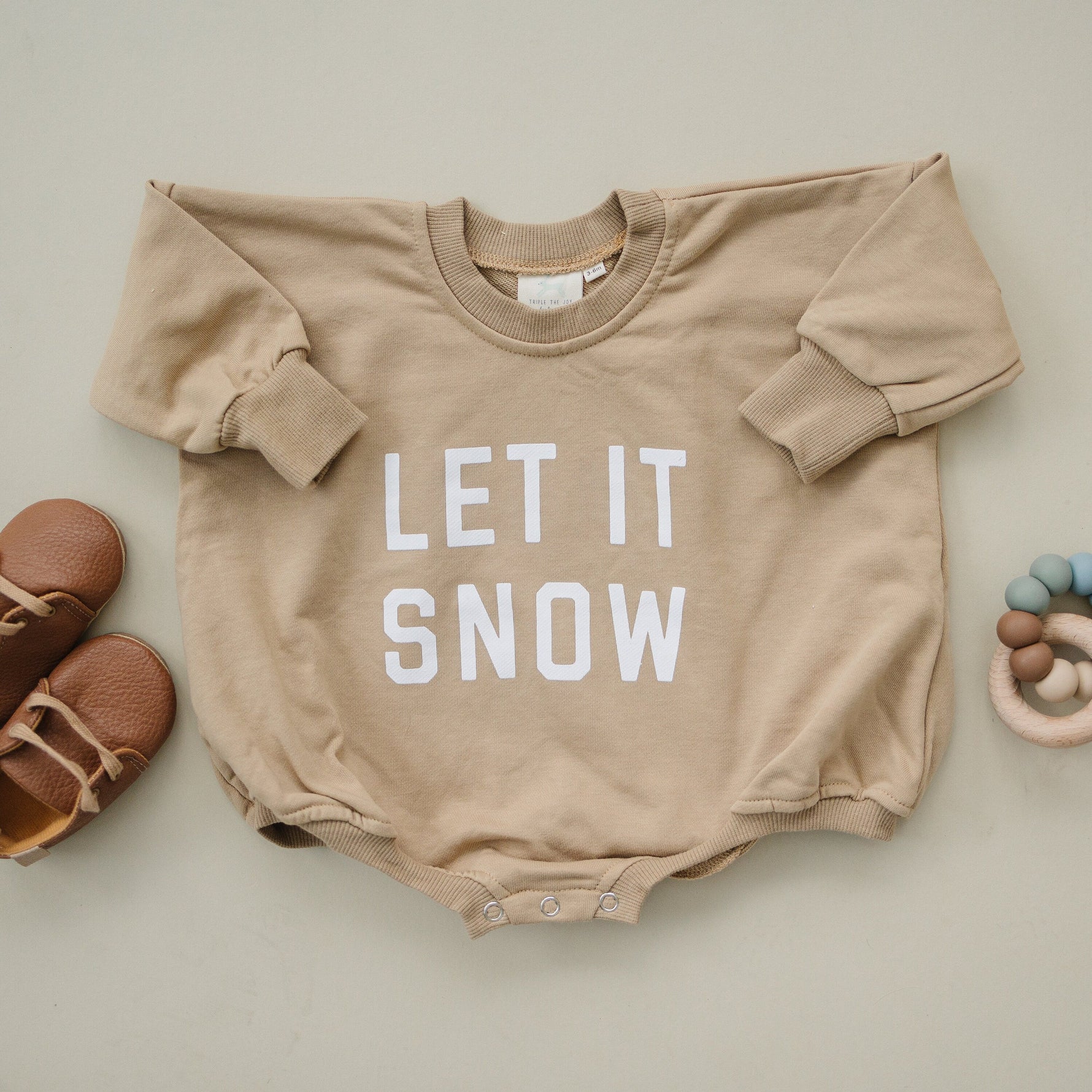Little Joy Co. Let It Snow Sweatshirt Romper - more colors - 