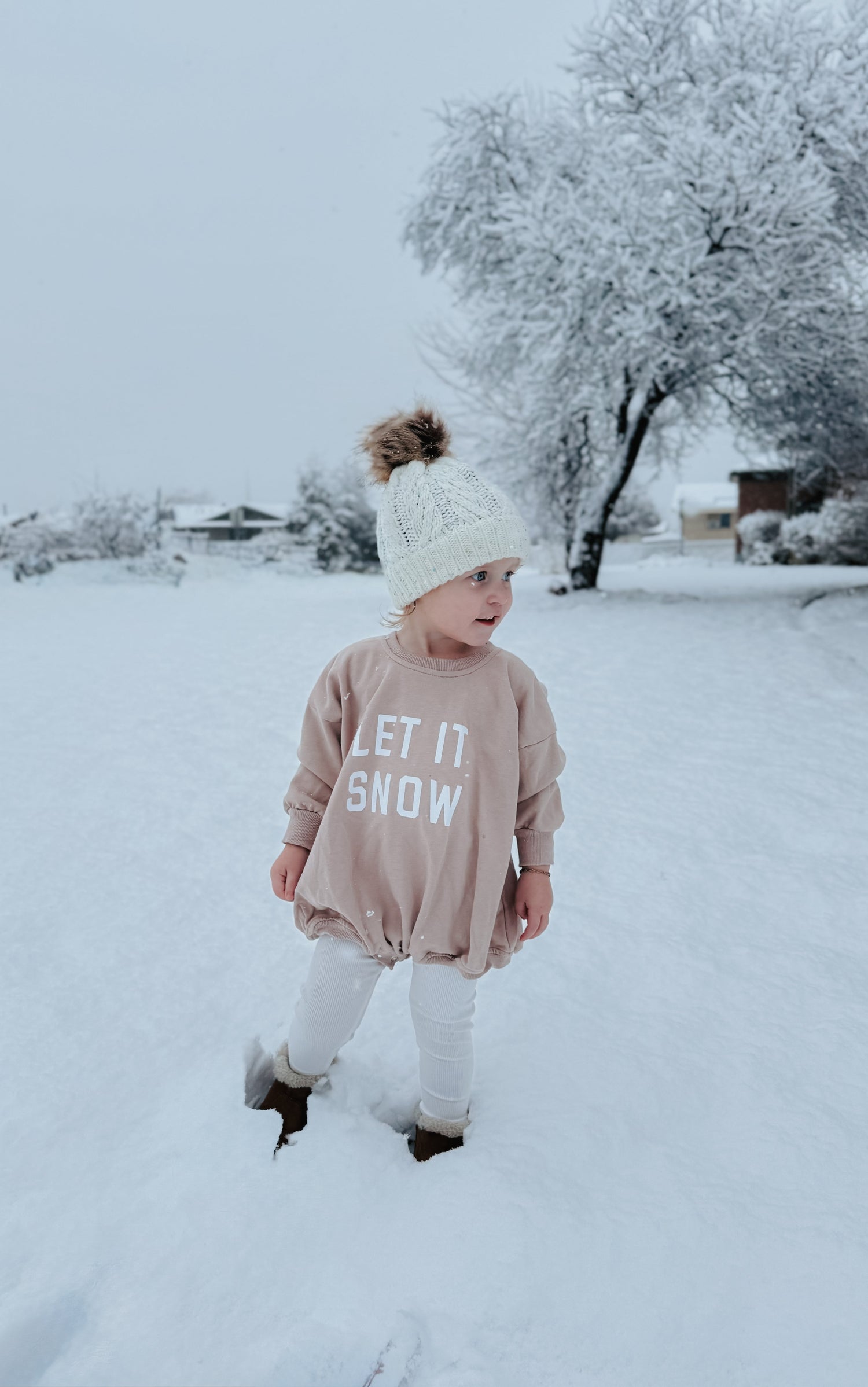 Little Joy Co. Let It Snow Sweatshirt Romper - more colors - 