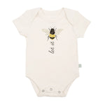 Finn Emma Graphic Bodysuit Organic Cotton For Baby With Bee Design Ultra Soft Comfort Finn + Emma 