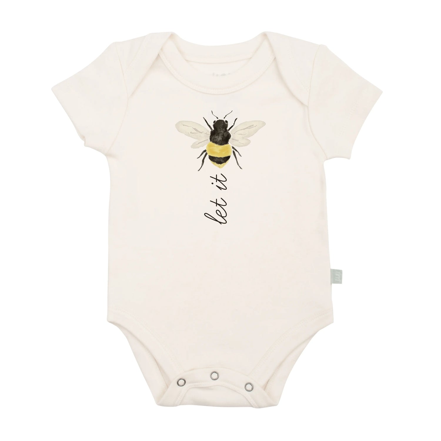 Finn Emma Graphic Bodysuit Organic Cotton For Baby With Bee Design Ultra Soft Comfort Finn + Emma 