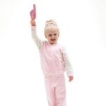 Angel Dear Letterman Jacket with Chenille Megaphone Patch for Kids - Everetts Place Boutique - 