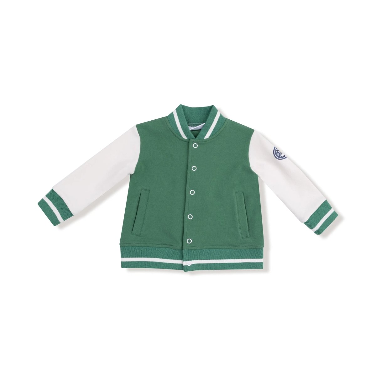 Angel Dear Letterman Jacket with Chenille Pennant Patch for Kids Cozy and Stylish Fall Outerwear - Everetts Place Boutique - 