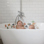Mushie Letters and Numbers Bath Play Set Educational Foam Toys for Bathtime Fun - Everetts Place Boutique - 